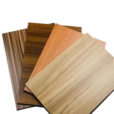 Modern Cabinet Style 3mm 4mm Customized Decorative Wall Wood Aluminum Composite Panels