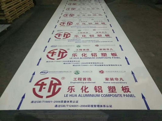High Gloss Nano Coated Aluminum Wall Cladding System for 1220*2440cm Customized Panels